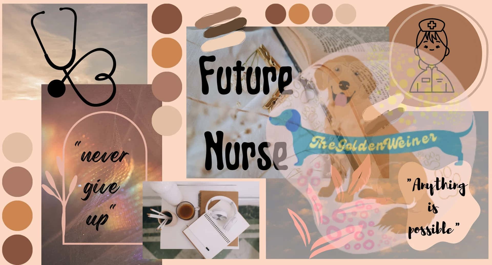 Inspirational Nurse Aesthetic Collage Wallpaper