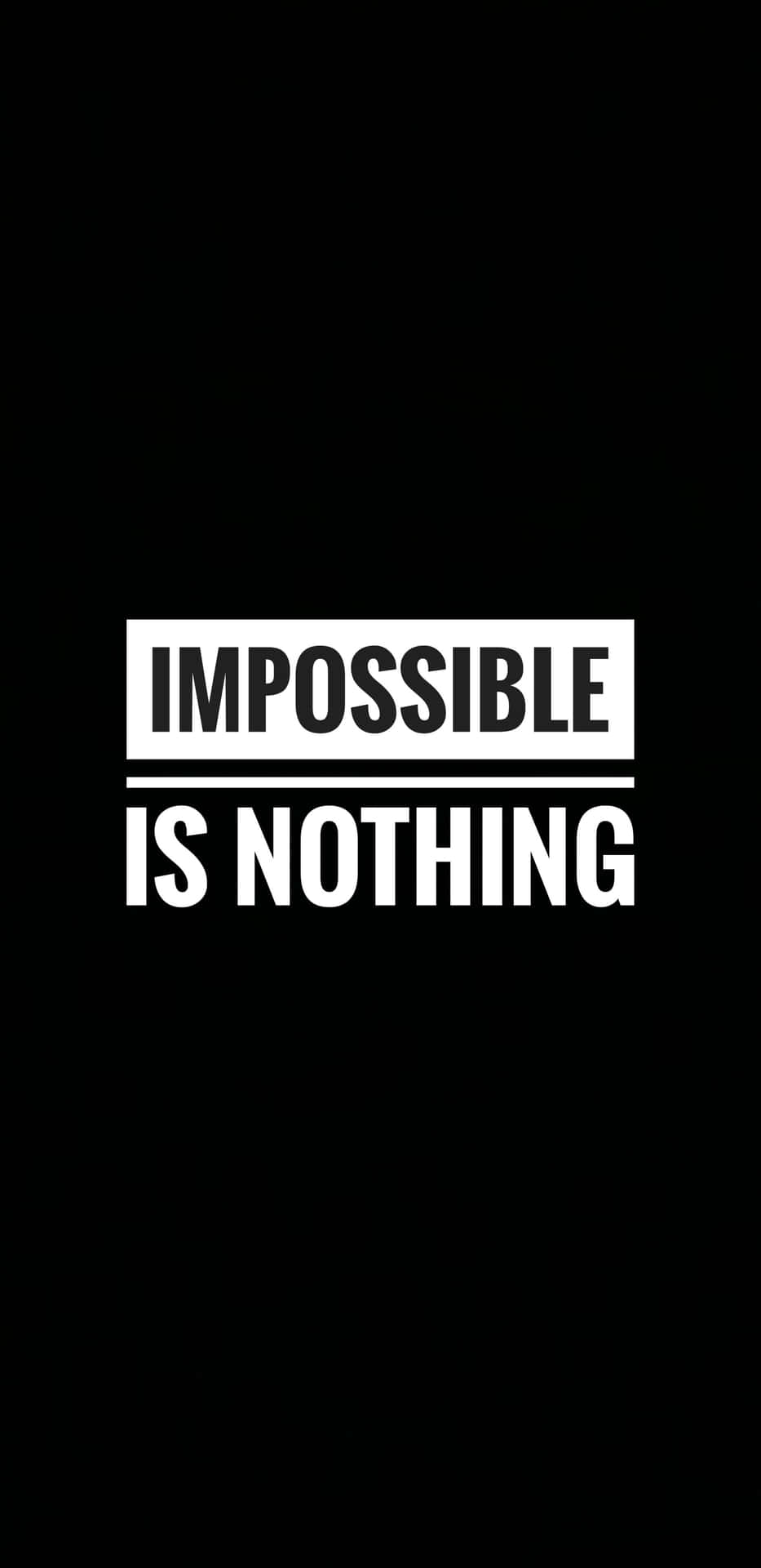 Impossible Is Nothing - T-shirt Wallpaper
