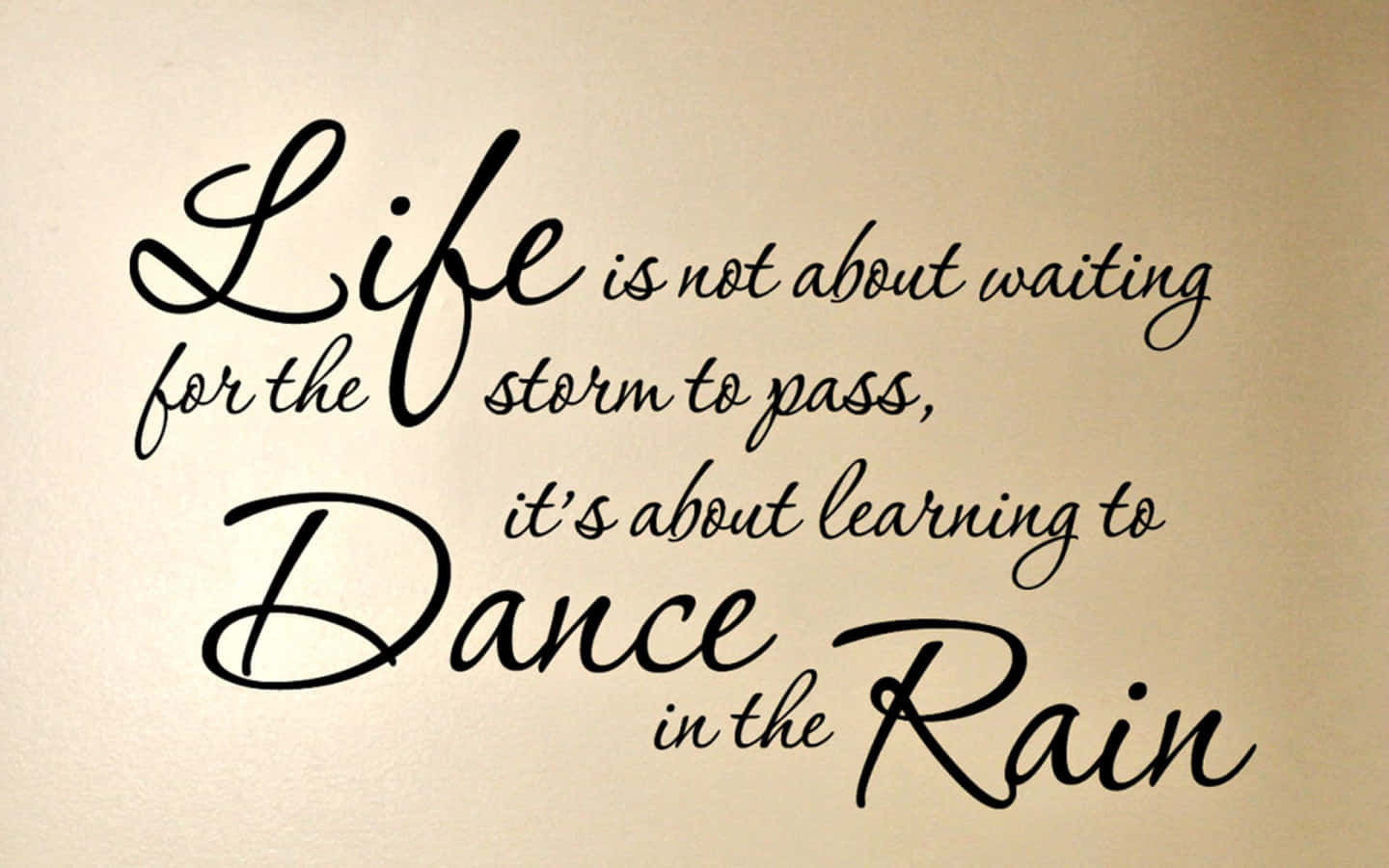 Inspirational Quote Danceinthe Rain Wallpaper