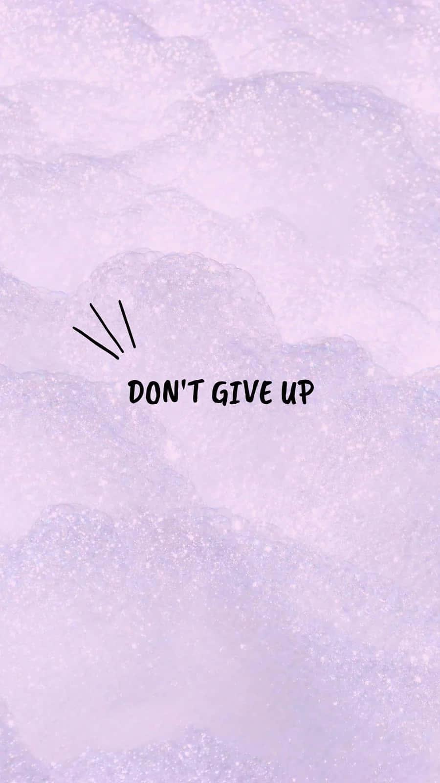 Inspirational Quote Dont Give Up Purple Aesthetic Wallpaper