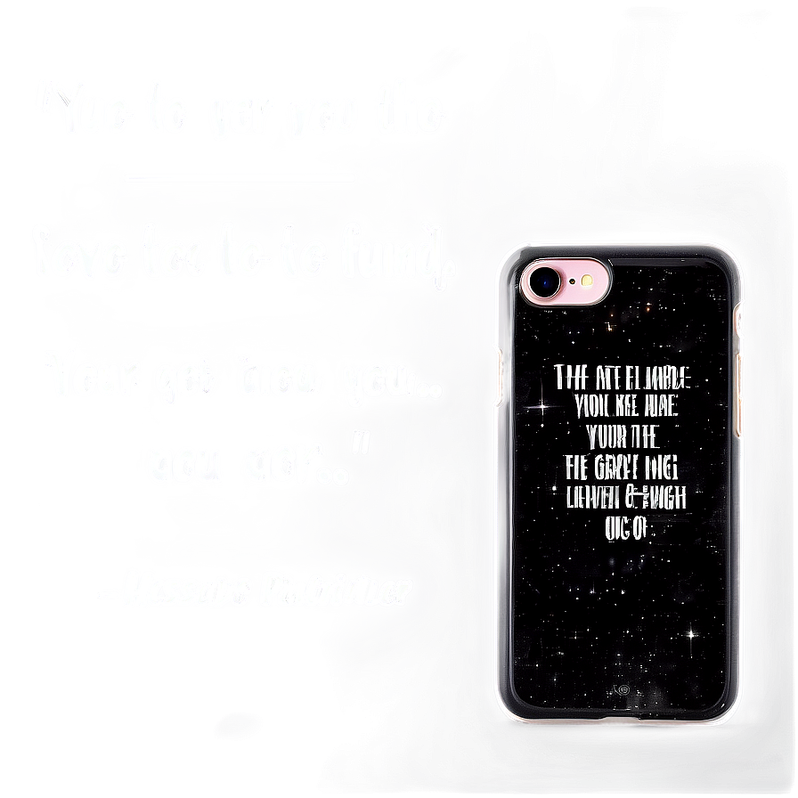 Inspirational Quote Phone Case Png 06122024 PNG