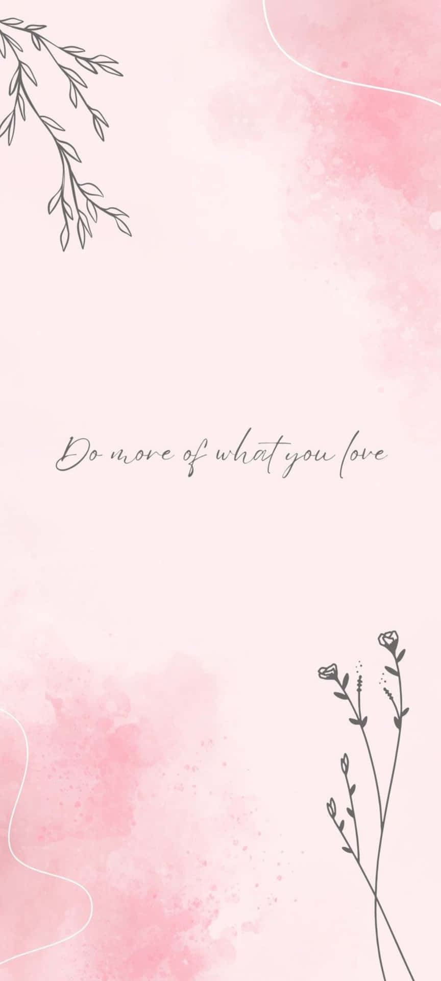 Inspirational Quote Pink Background Wallpaper