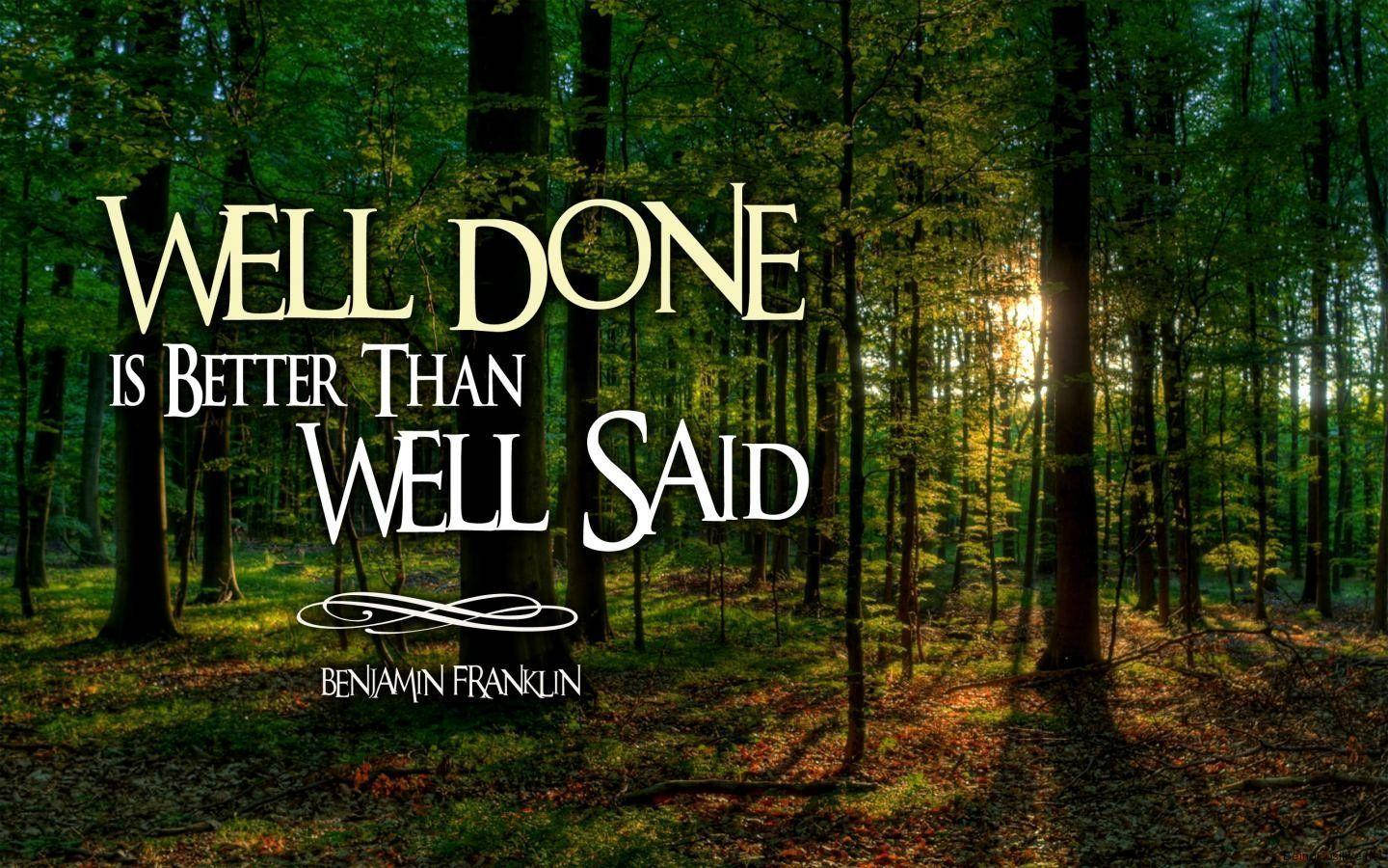 Inspirational Quotes About Well Done