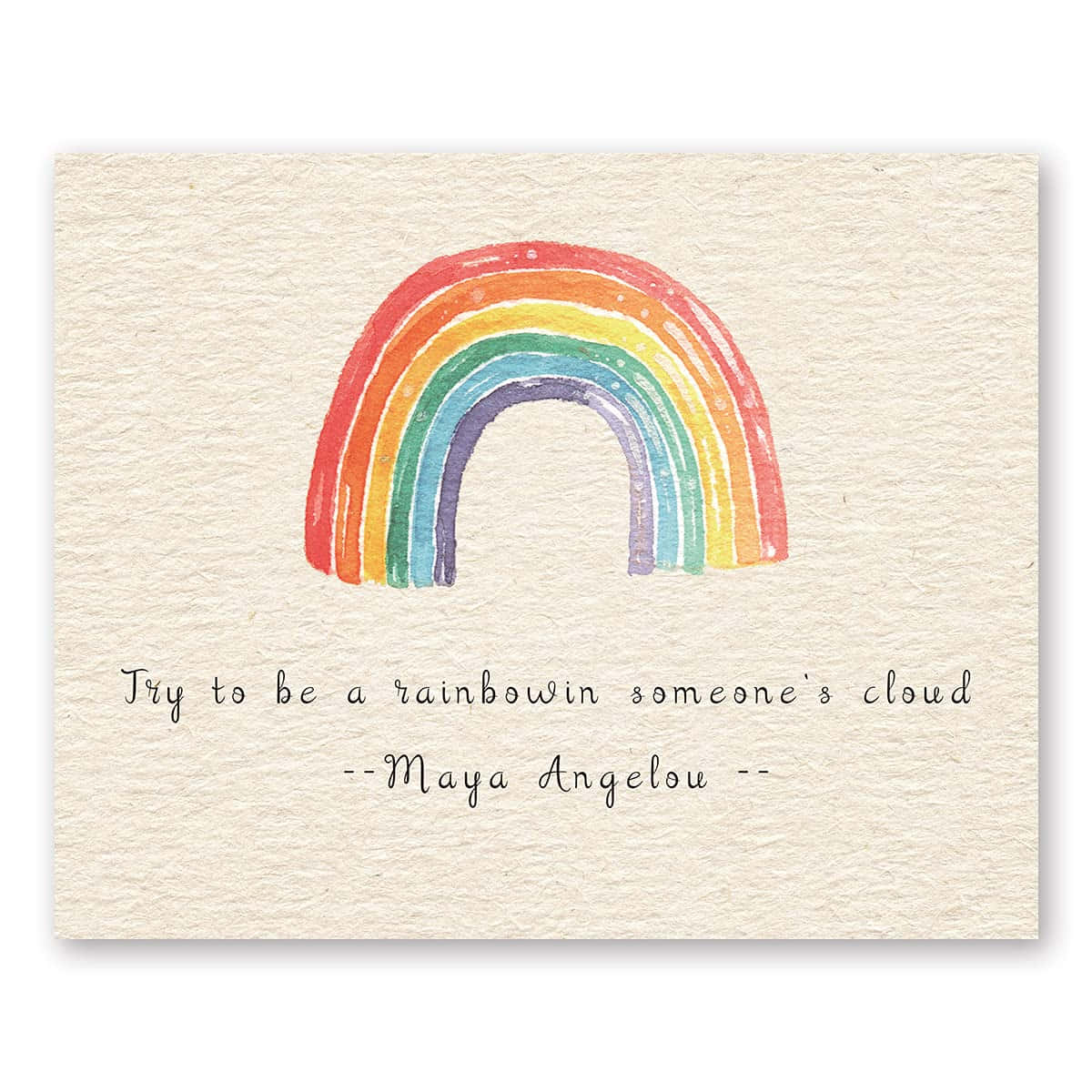 Inspirational Rainbow Art Quote Wallpaper