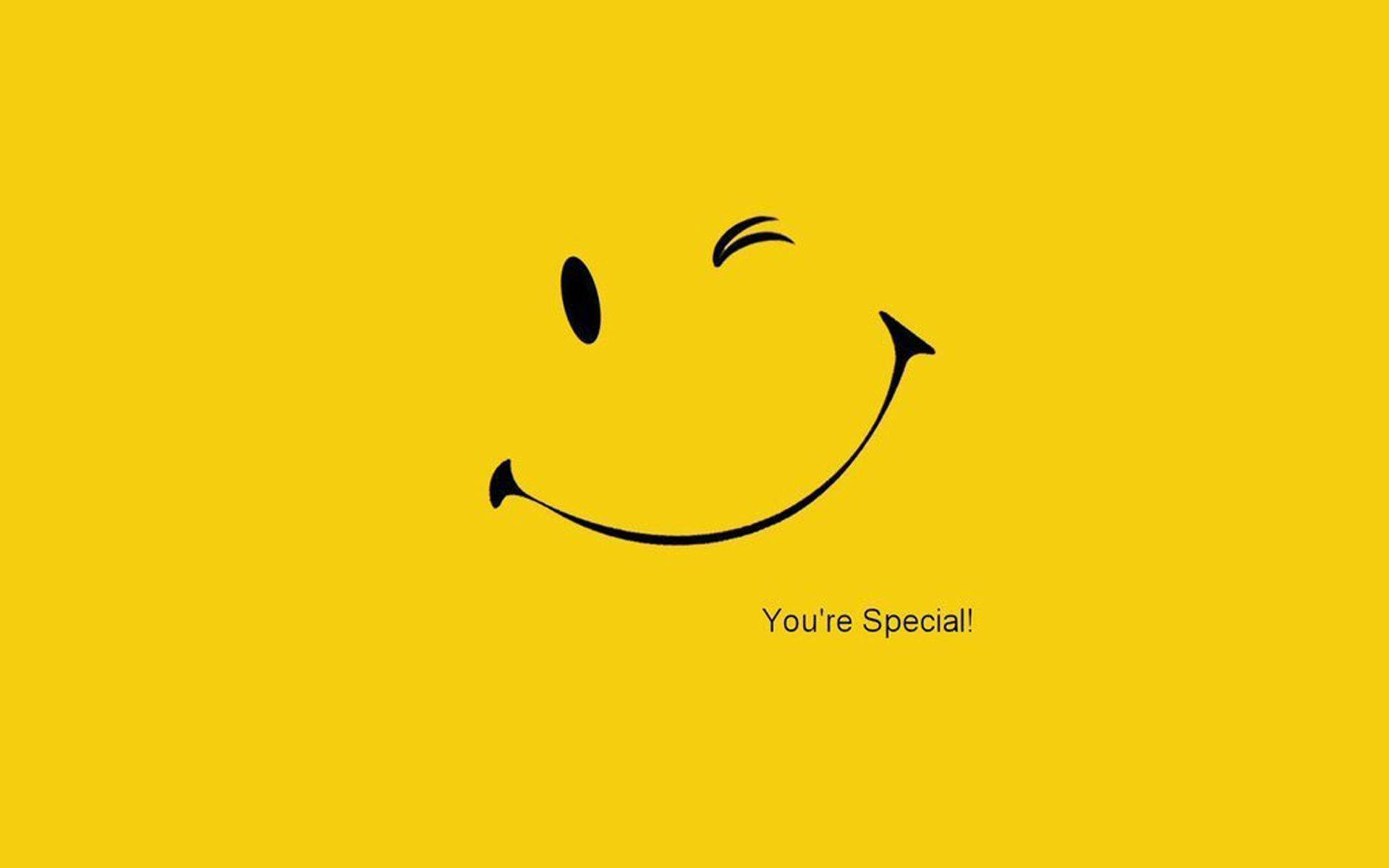 Inspirational Smiley You're Special Wallpaper