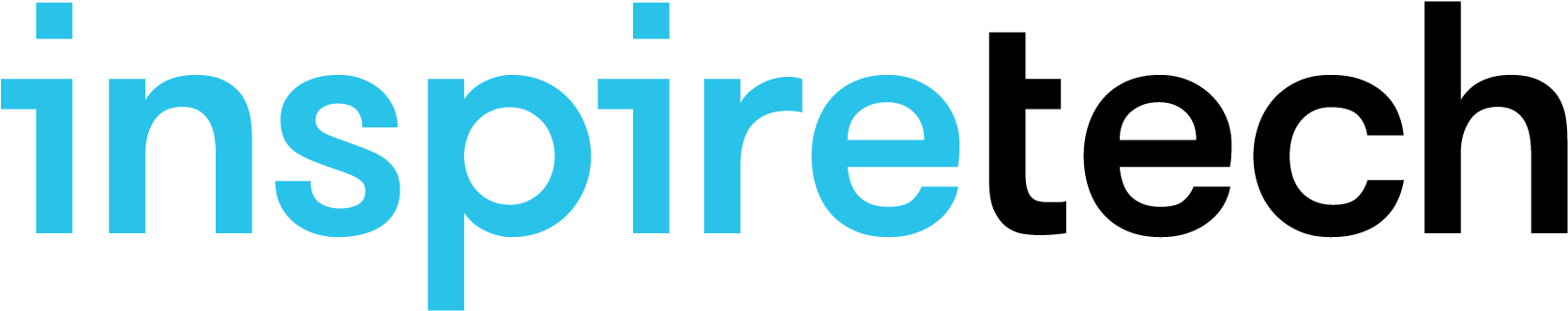 Inspire Tech Logo Blue PNG