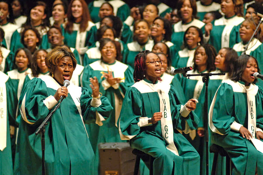 Inspirerende Gospelmuziek Optreden Achtergrond