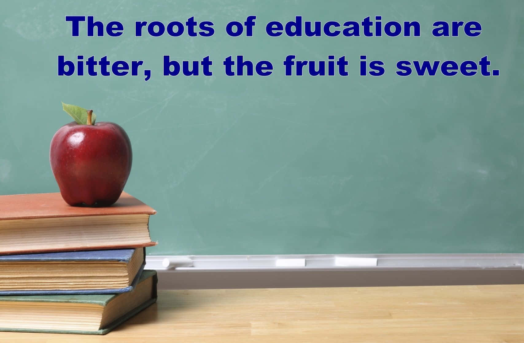 Inspiring Quote About Being Educated Wallpaper