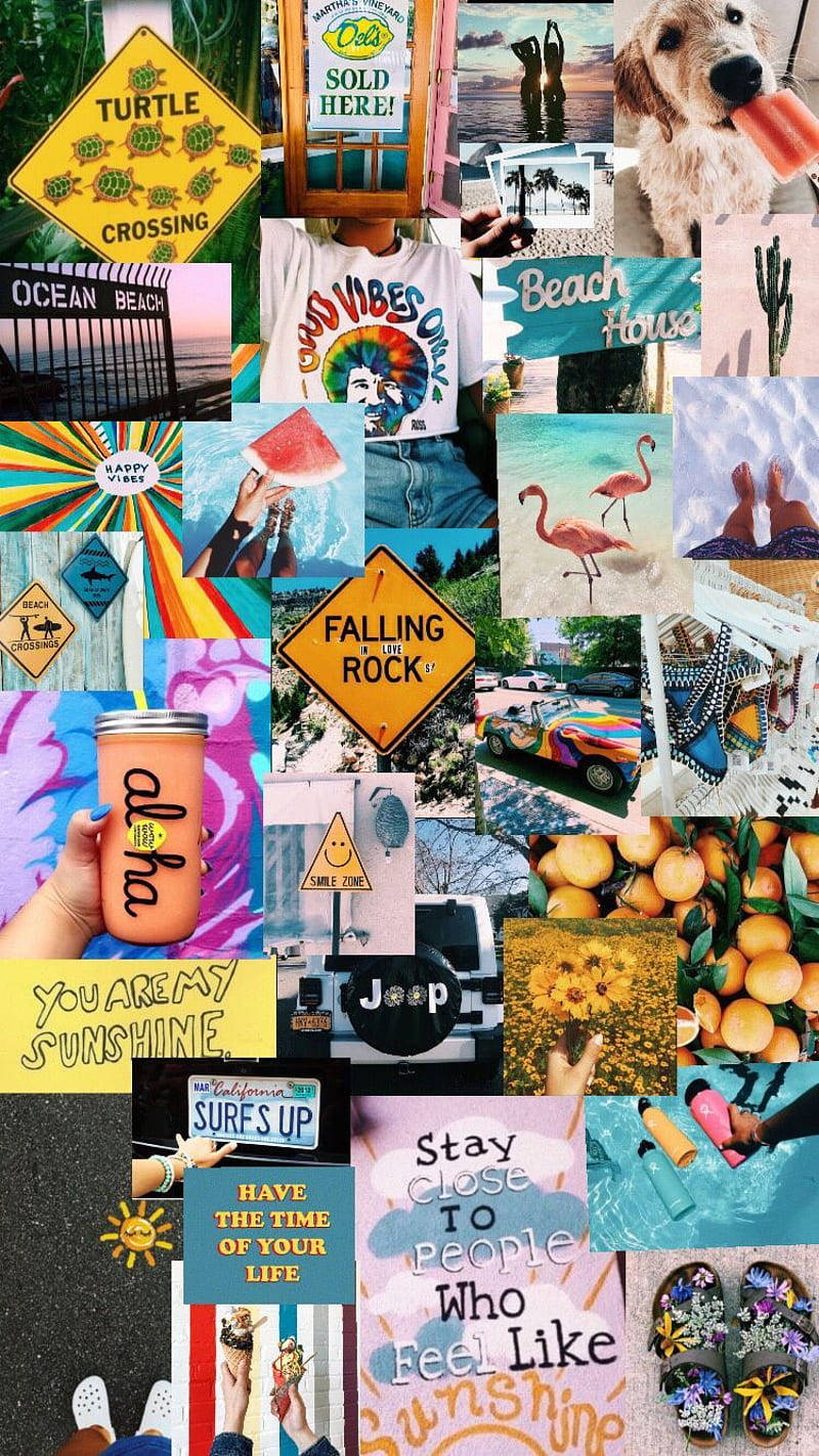 Inspiring Summer Collage Wallpaper