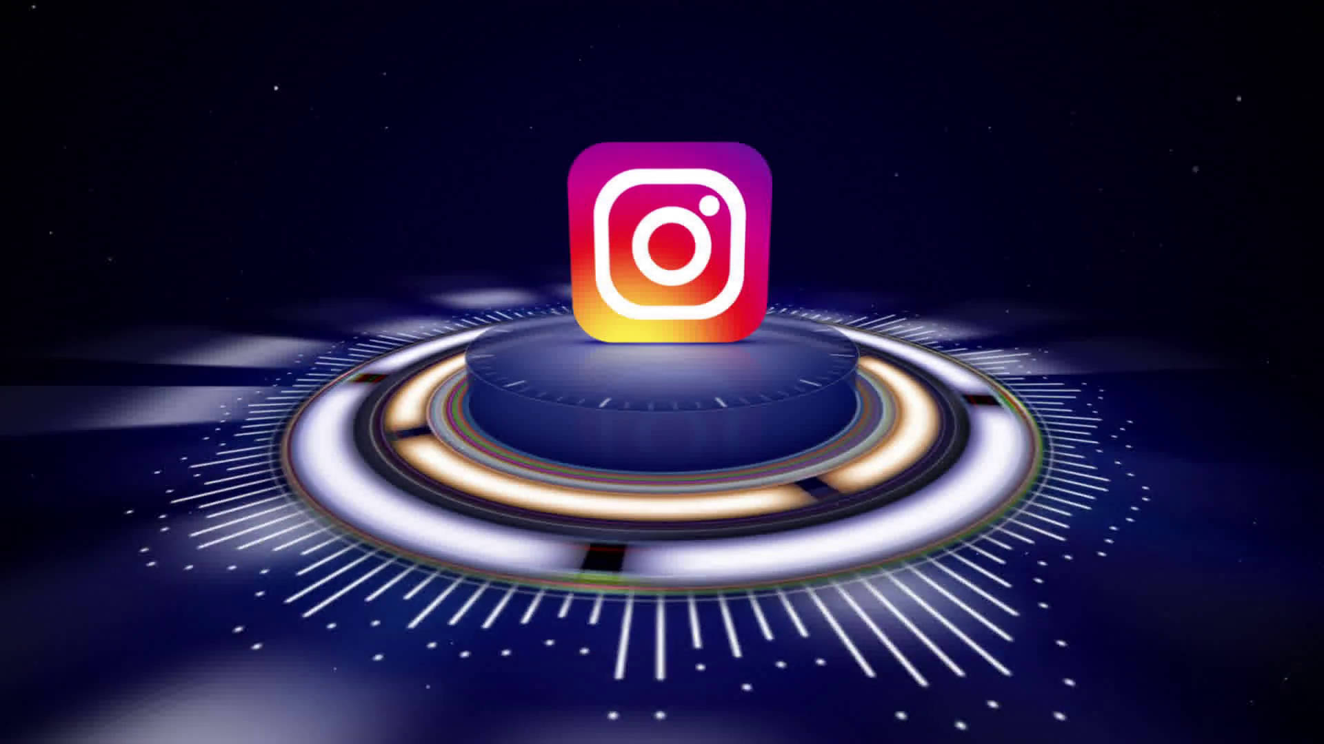 Instagram 3d Platform Background