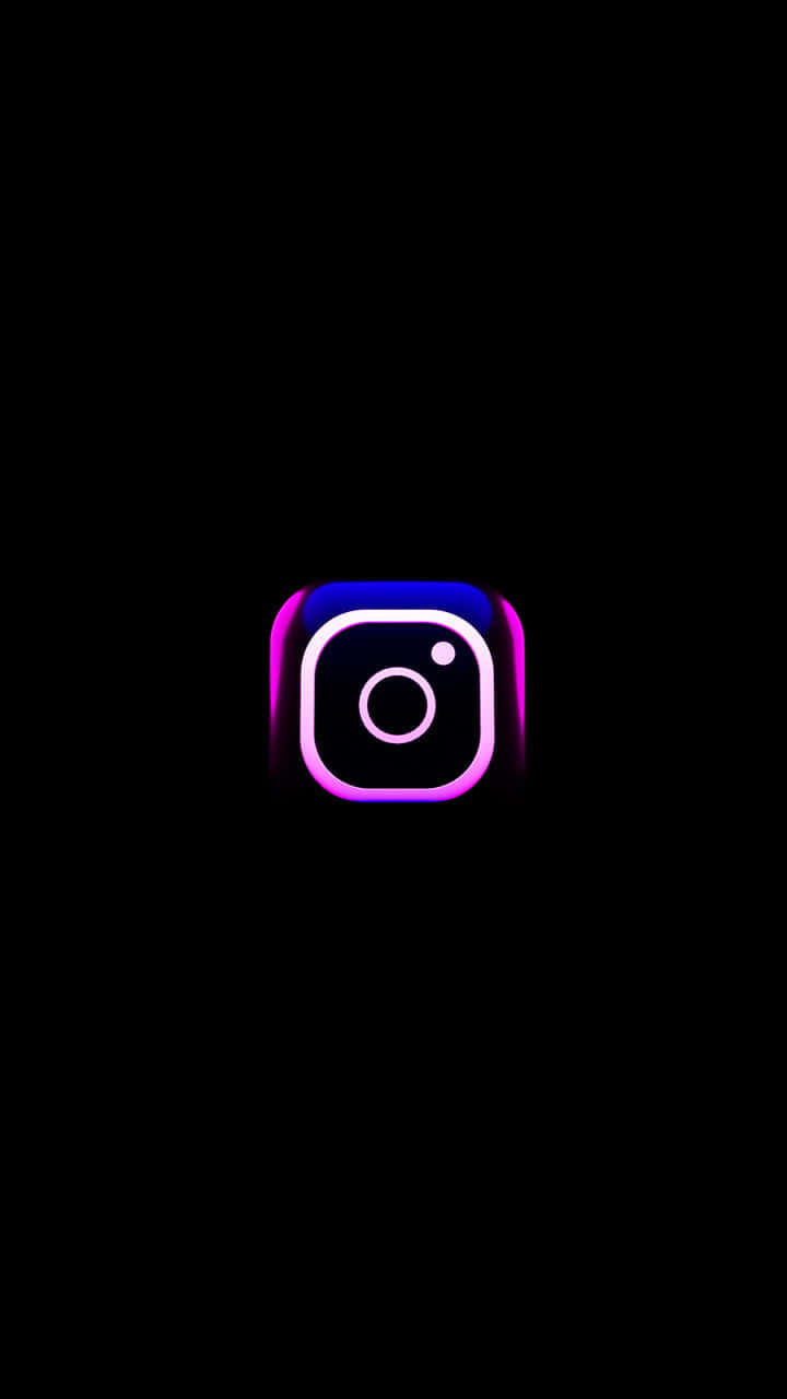 Instagramestetiskt Logotyp Svart Bakgrund.