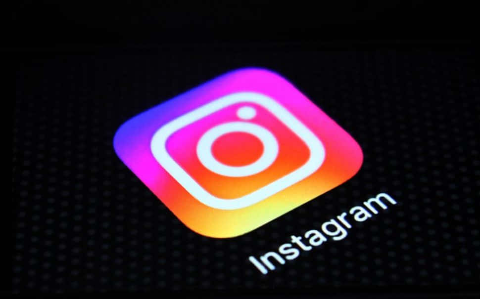 Instagram Logo App Black Background