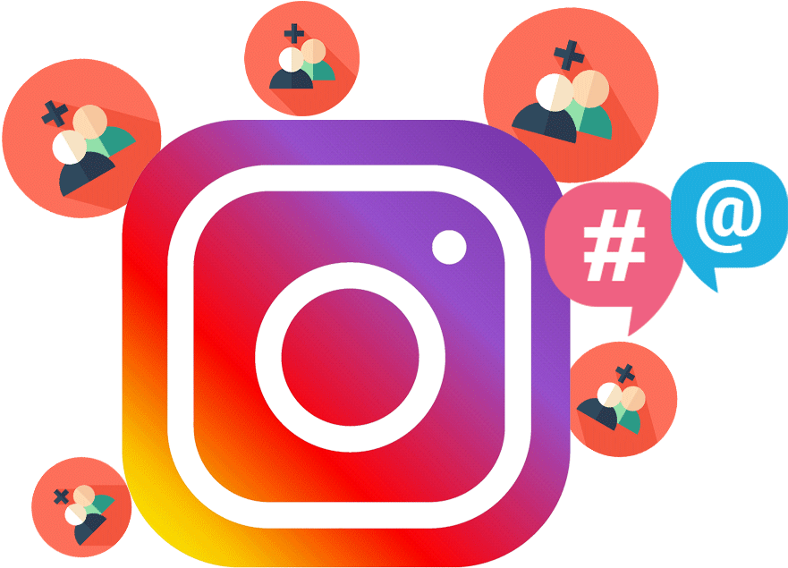 Instagram Engagement Concept PNG