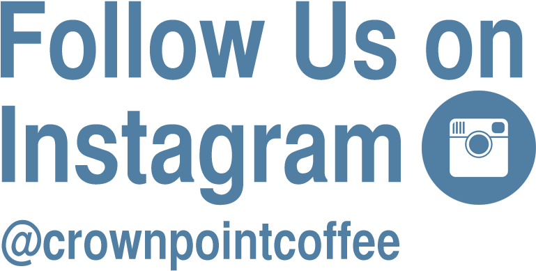 Instagram Follow Us Graphic Crown Point Coffee PNG