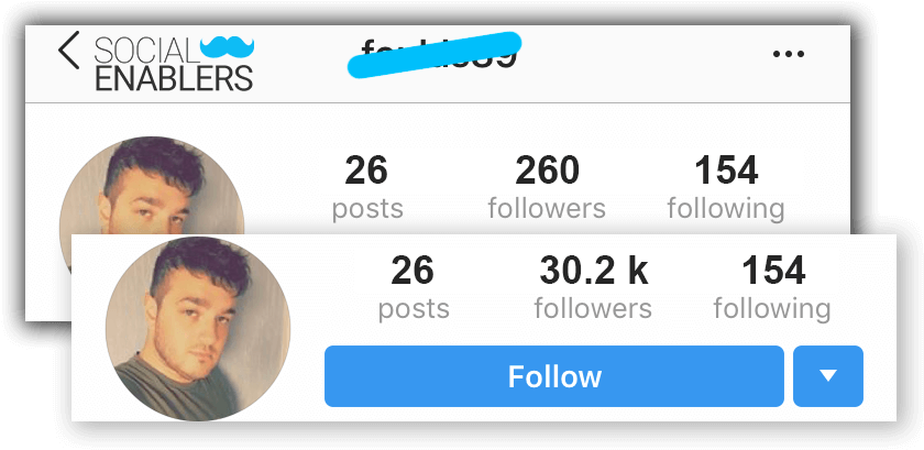 Instagram Follower Growth Comparison PNG