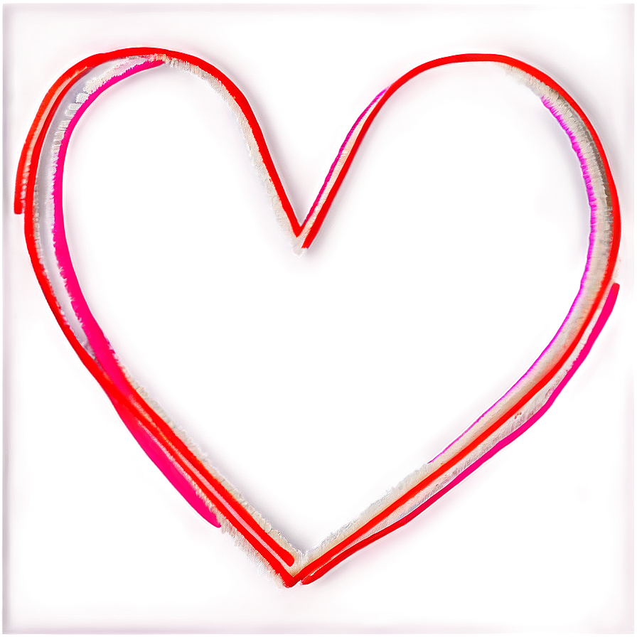 Instagram Heart Doodle Png 06212024 PNG