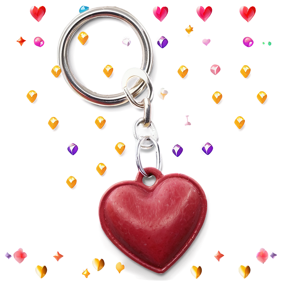 Instagram Heart Keychain Png 06212024 PNG