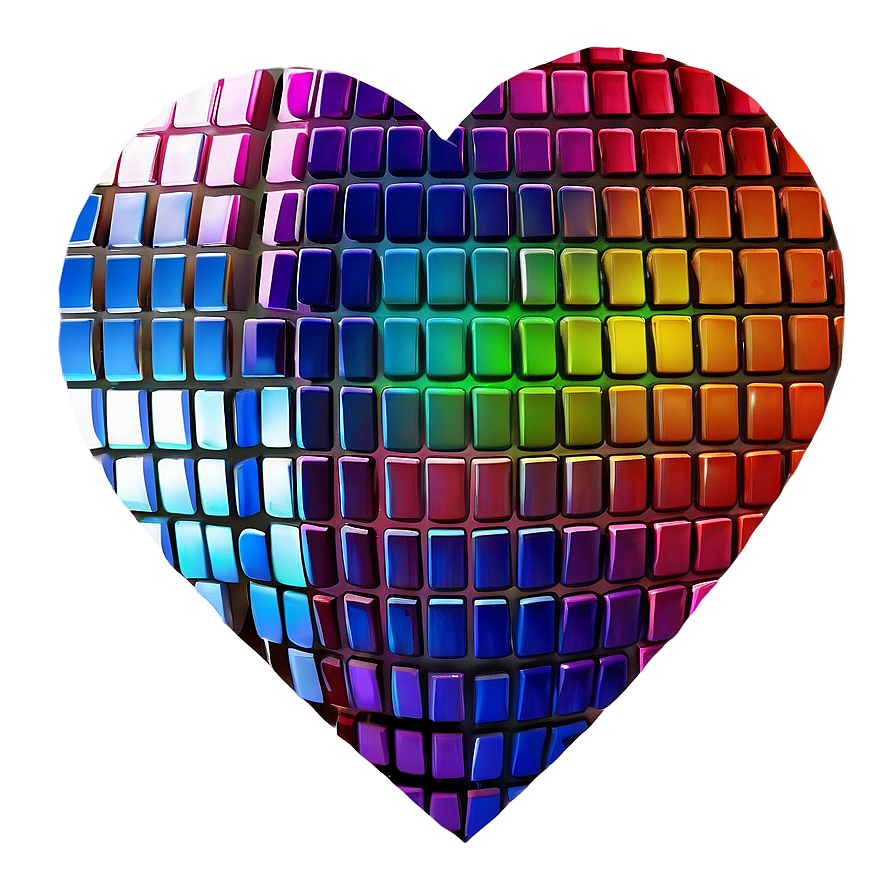 Instagram Heart Mosaic Png Csf PNG