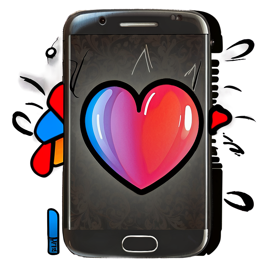 Instagram Heart Sketch Png Lgc34 PNG