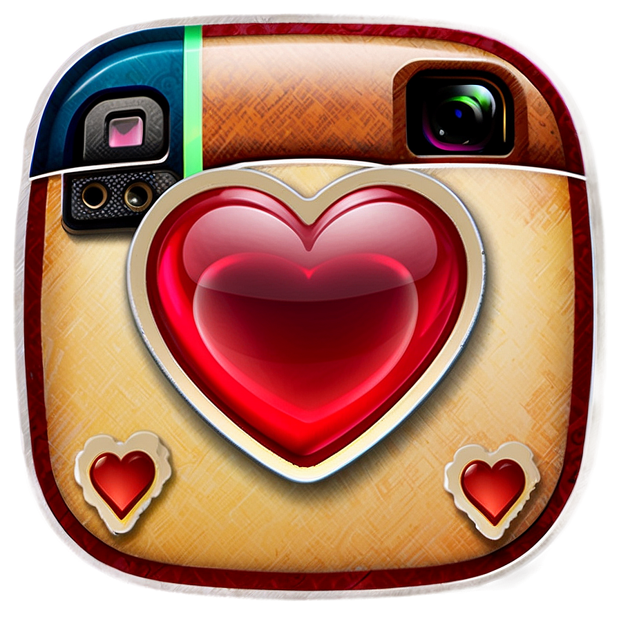 Instagram Heart Sticker Png Nww89 PNG