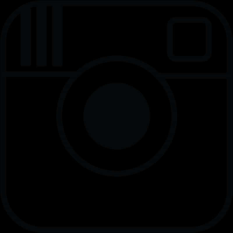 Instagram Logo Blackand White PNG
