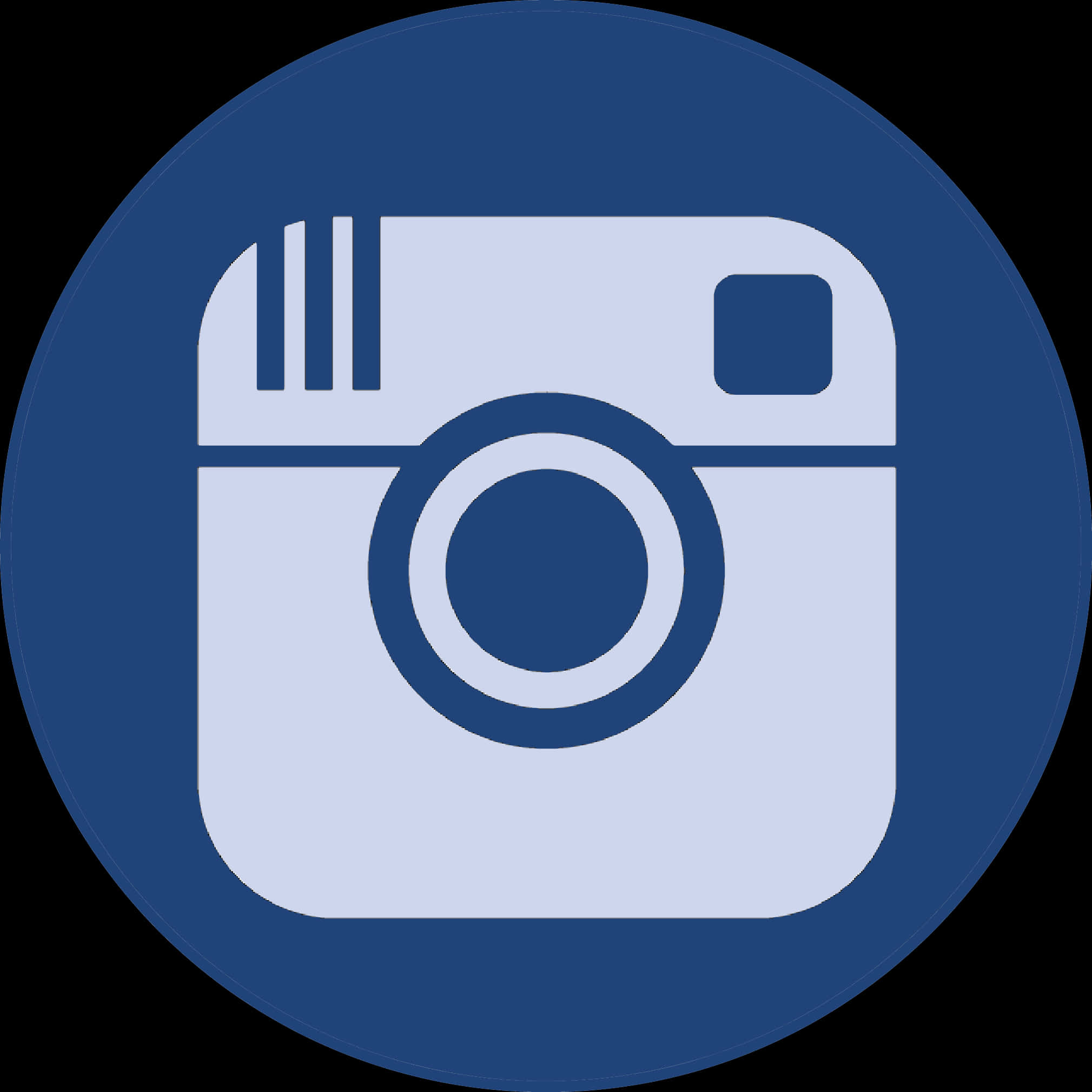 Instagram Logo Blue Circle PNG