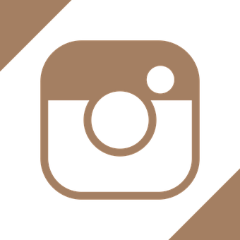 Instagram Logo Brown Background PNG