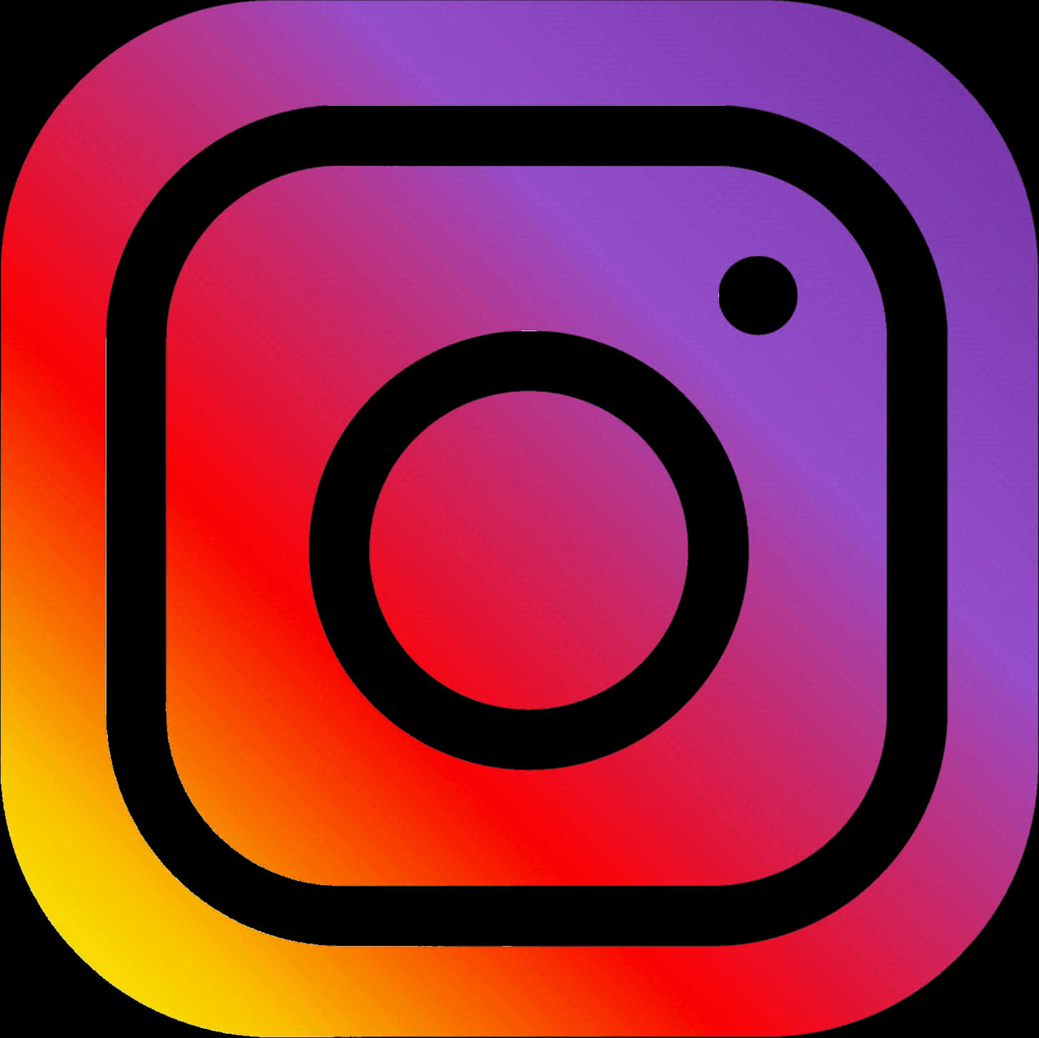 Instagram Logo Gradient Background PNG