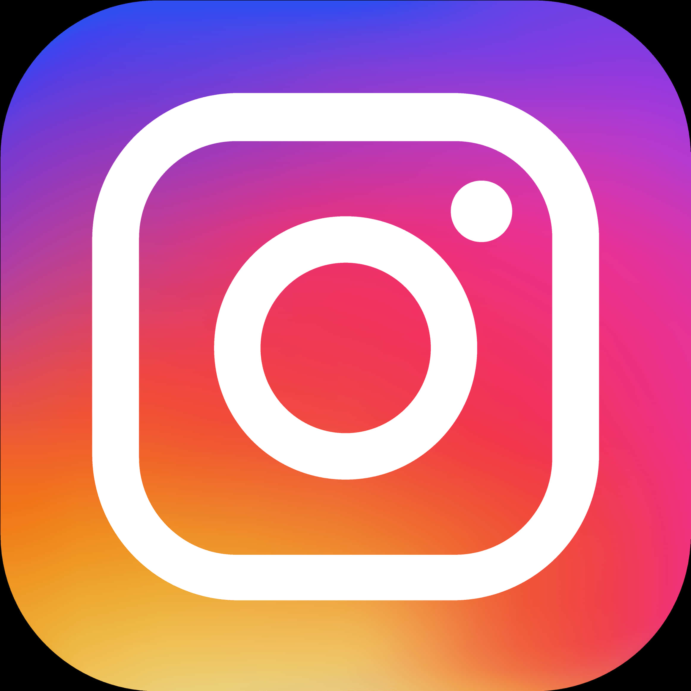 Instagram Logo Gradient Background PNG