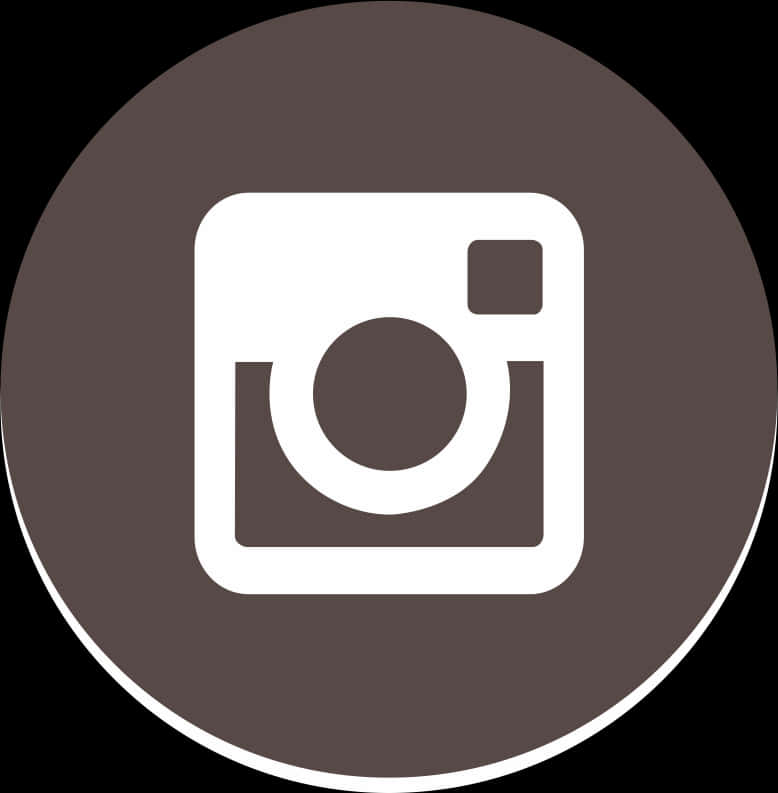 Instagram Logo Monochrome Circle PNG