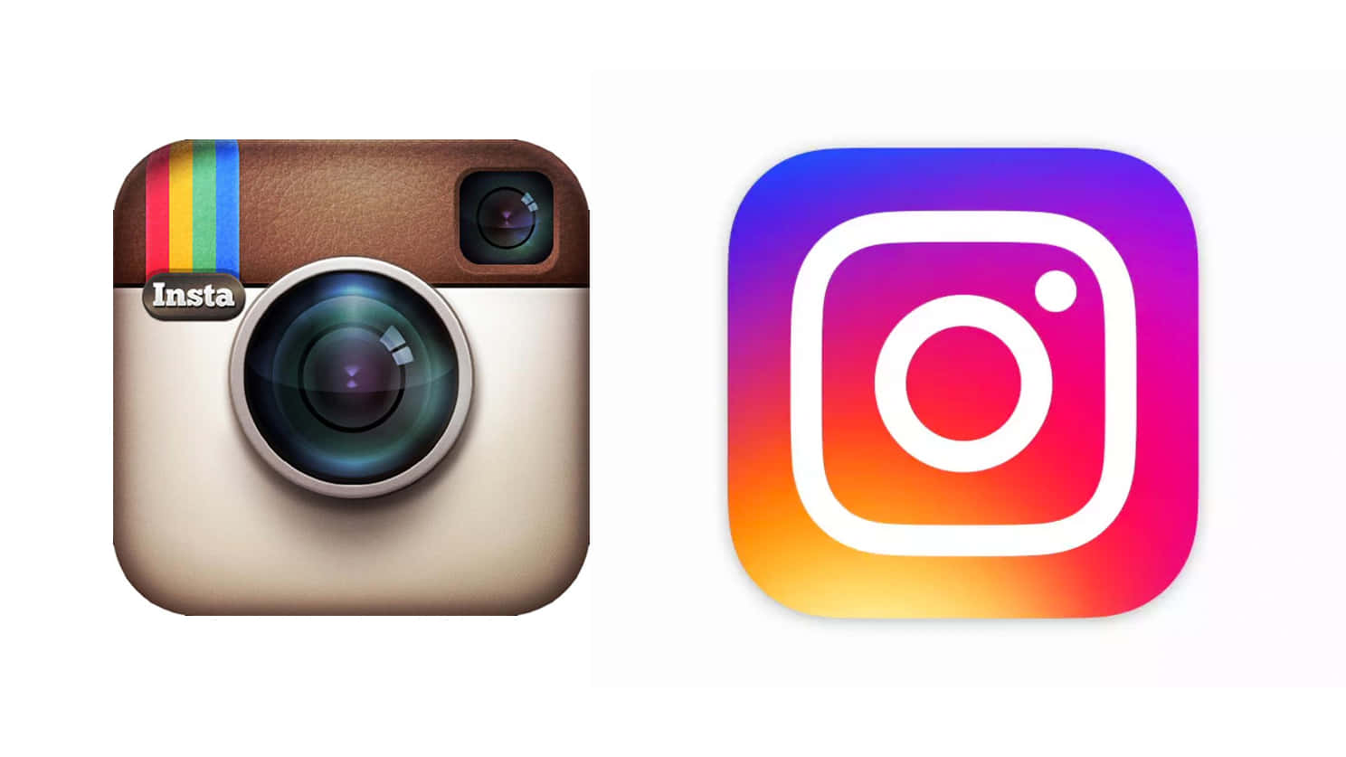 Old And New Instagram Logo Picture