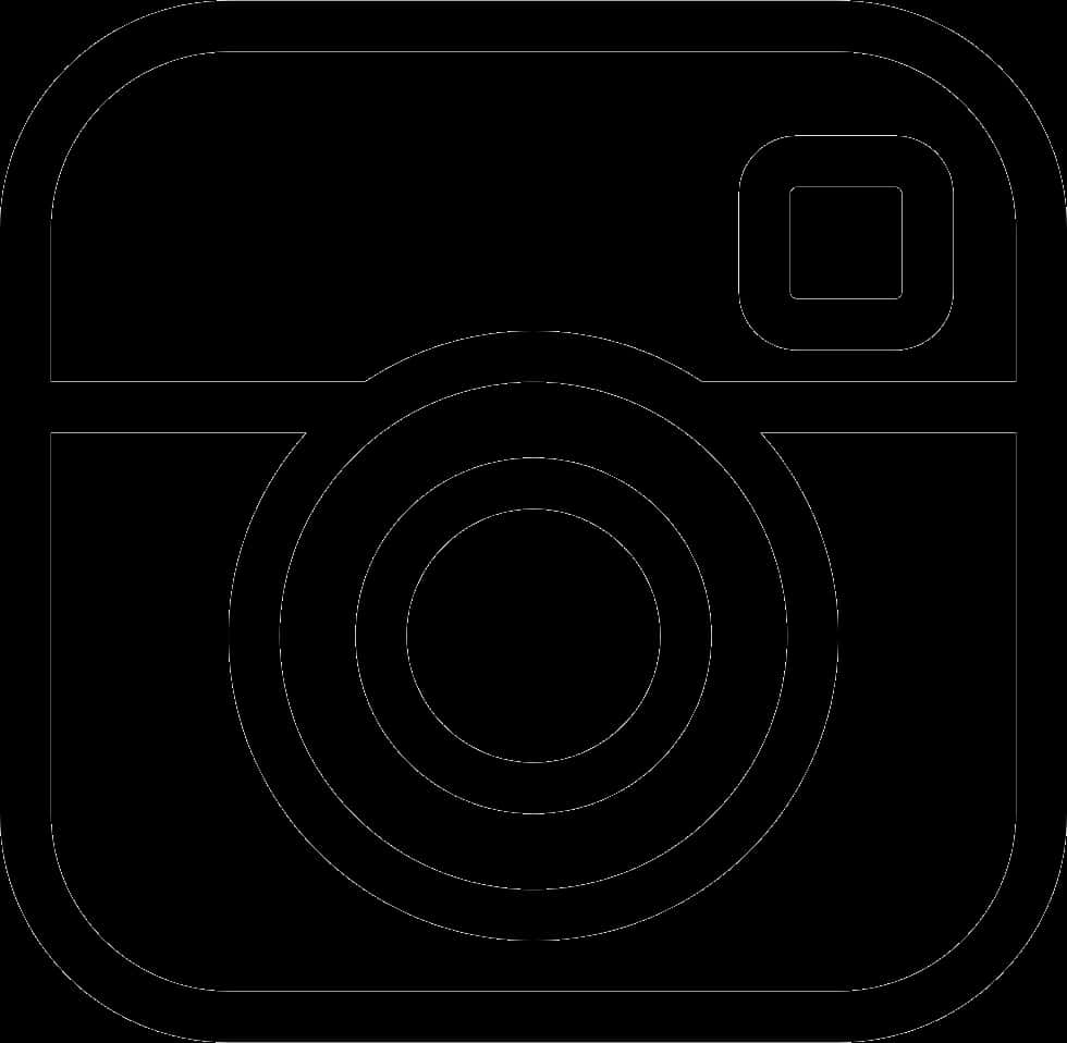 Instagram Logo White Outline PNG