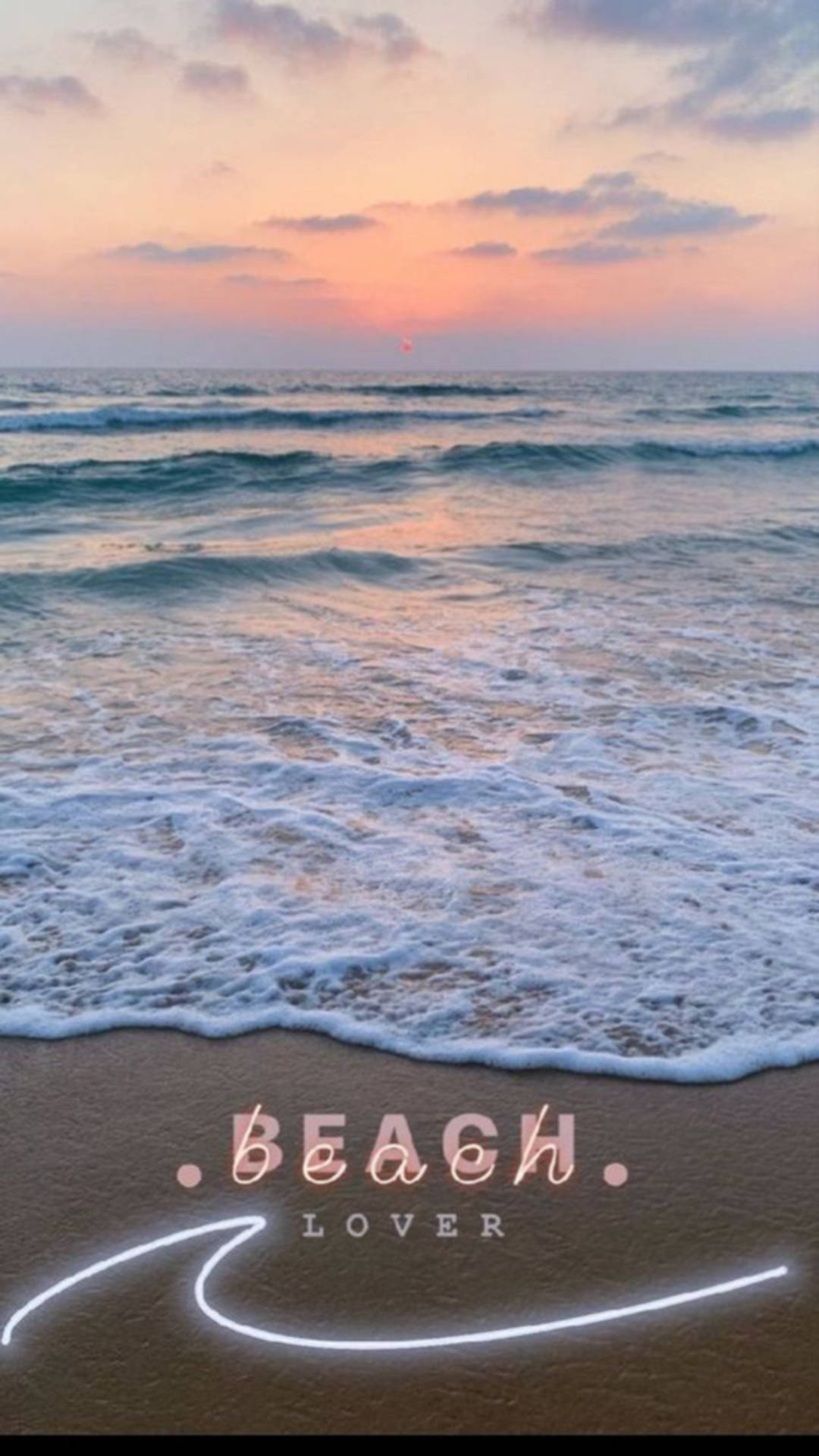 Instagram Story Beach Shore Sunset Background