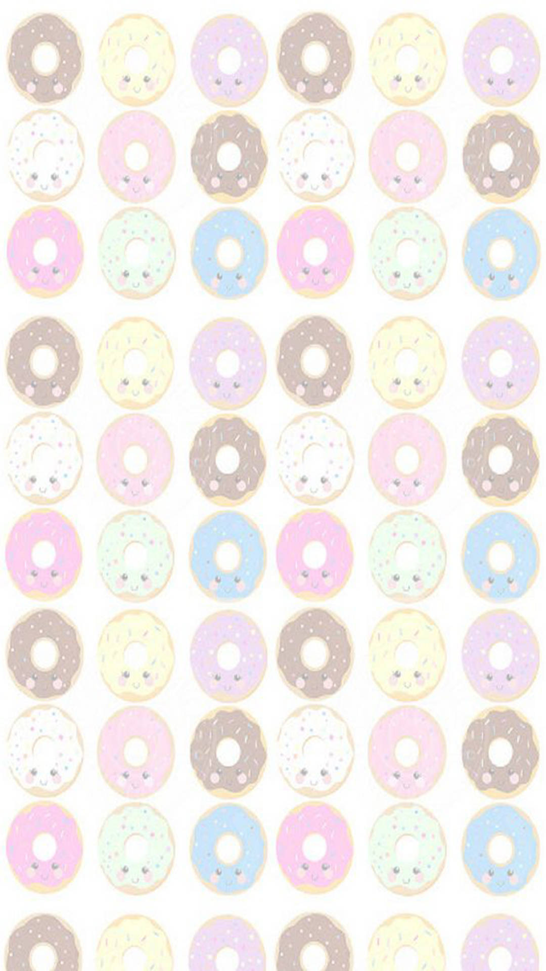 Instagram Story Colorful Doughnuts Pattern Wallpaper
