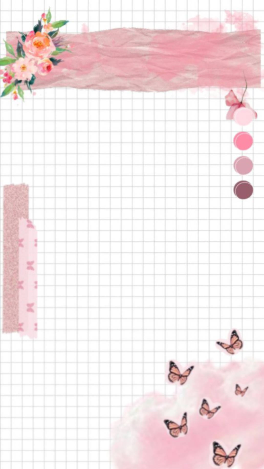 Instagram Story Grid Pastel Pink Palette Background