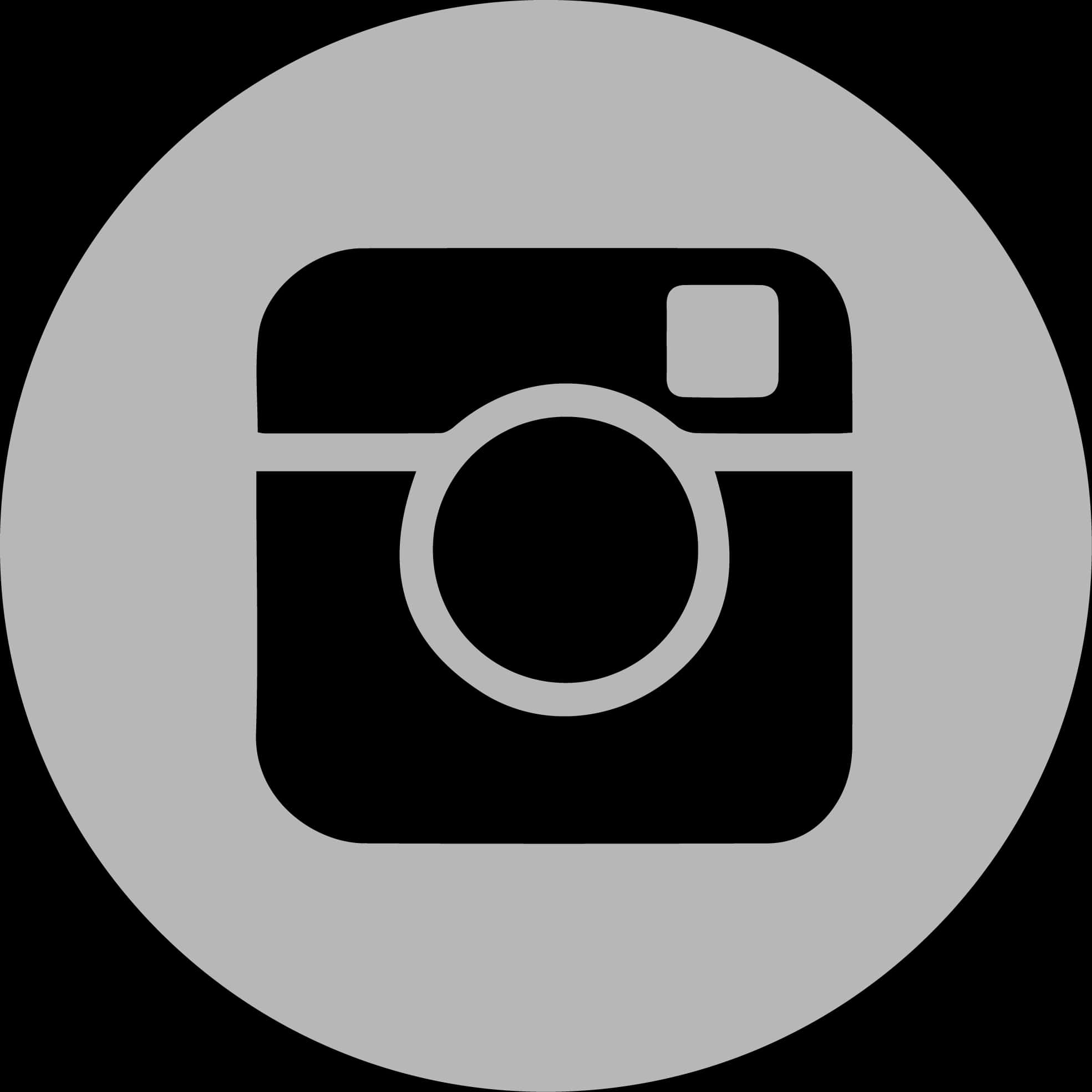 Instagram Logo Monochrome PNG