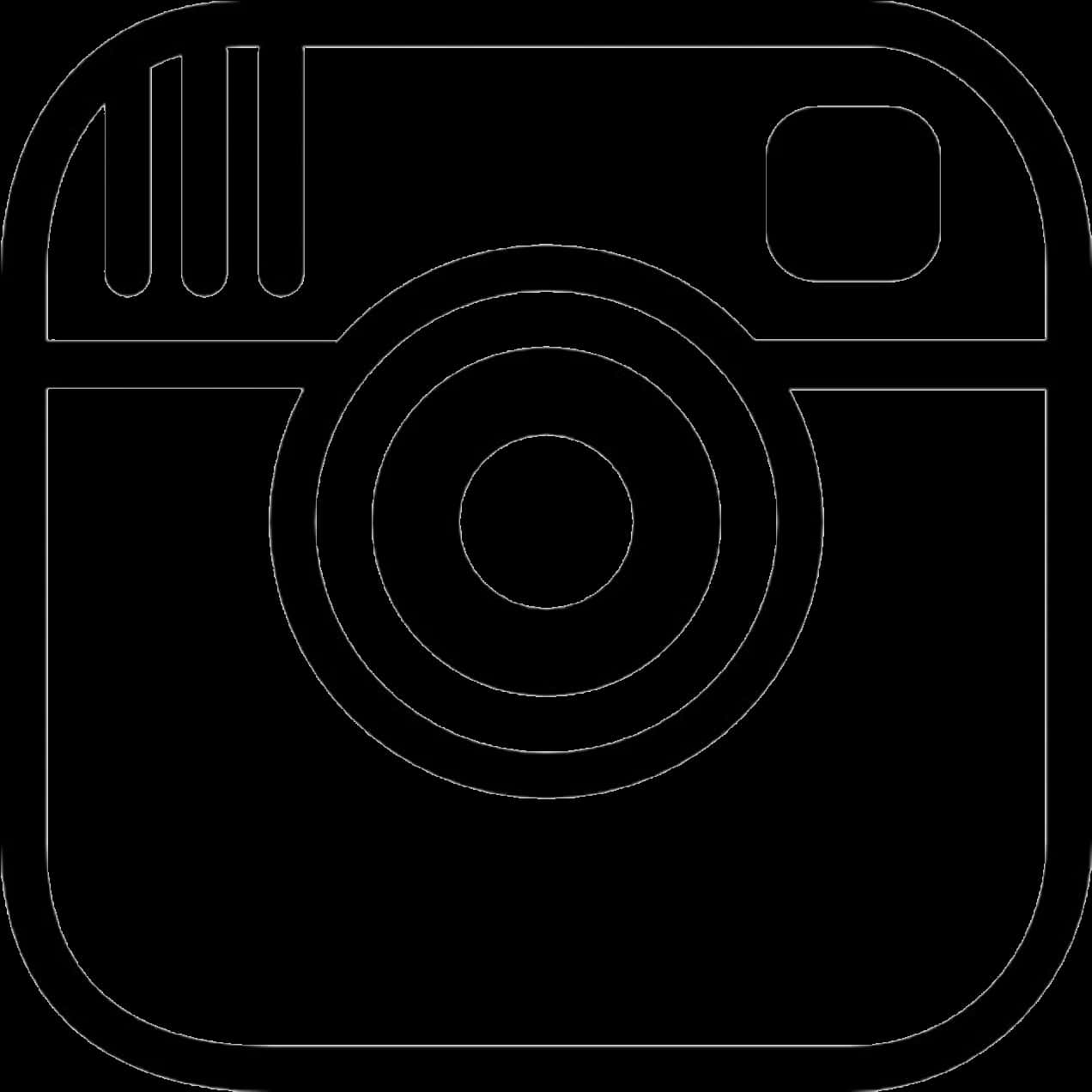 Download Instagram Logo Outline | Wallpapers.com