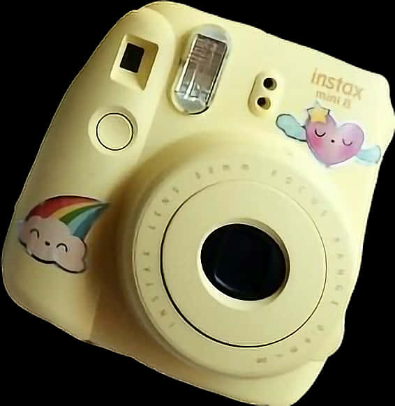 Instax Mini8 Camerawith Stickers PNG