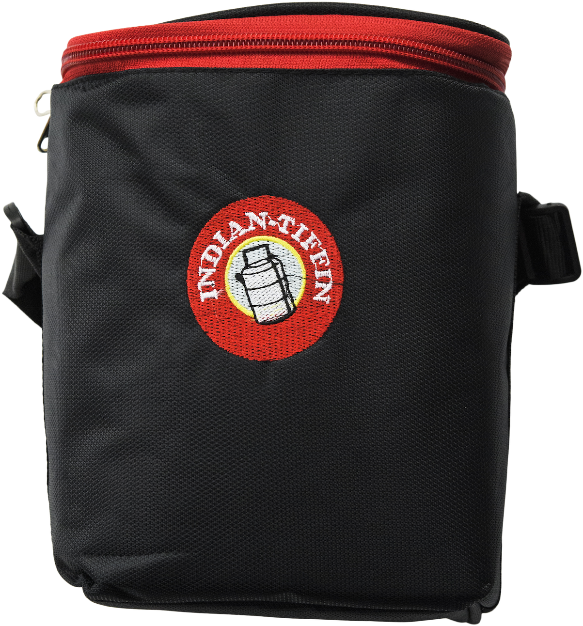 Insulated Tiffin Carrier Bag Black Red PNG