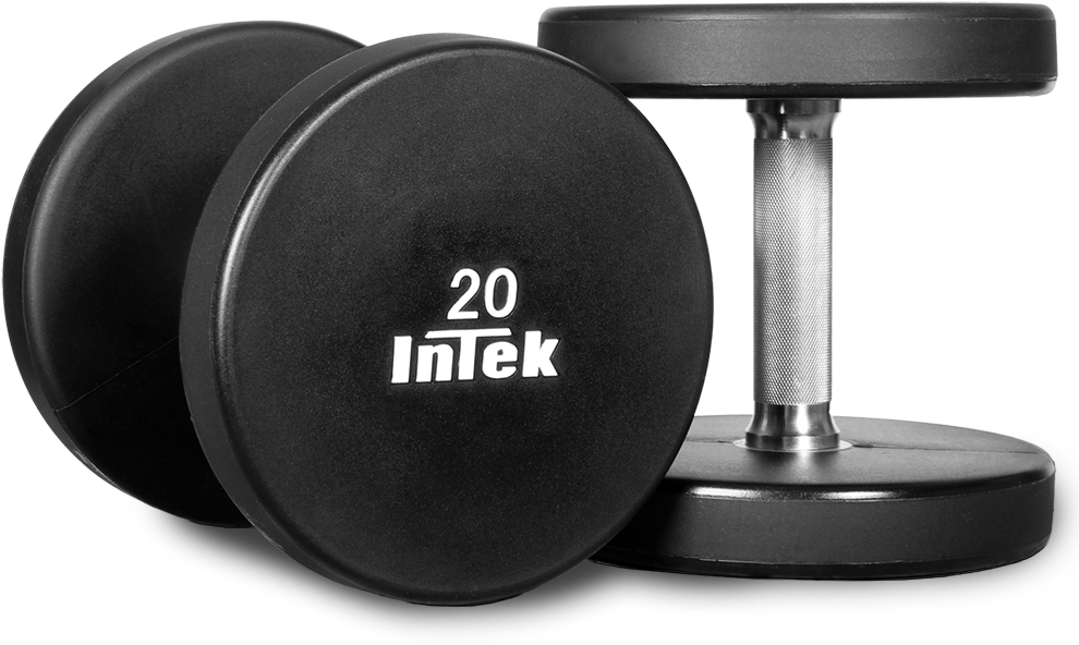Intek20kg Dumbbell Fitness Equipment PNG