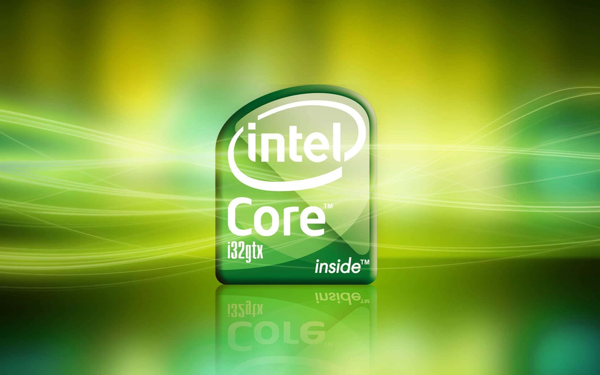 Intel Core Processor Branding Abstract Background Wallpaper
