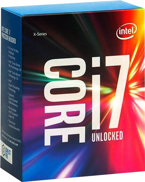 Intel Corei7 Processor Box PNG