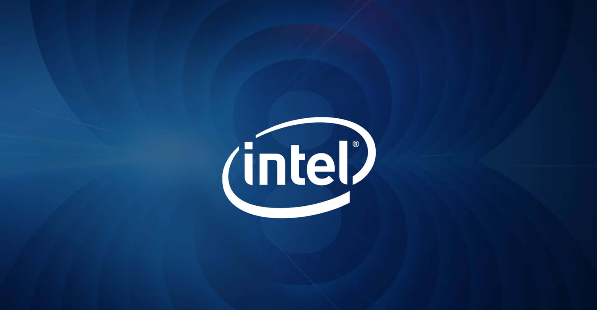 Intel Logo Blue Background Wallpaper