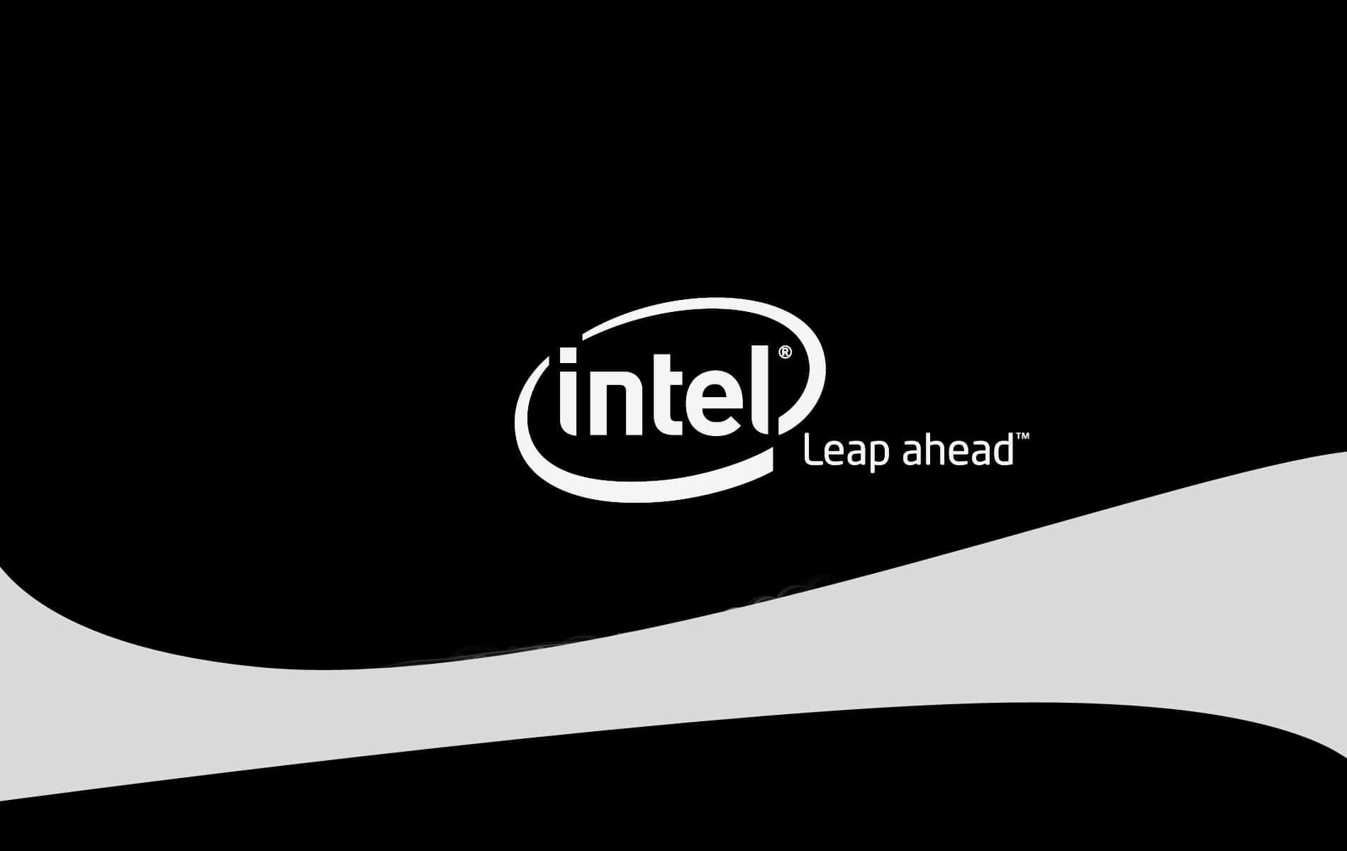 Intel Logo Leap Ahead Wallpaper