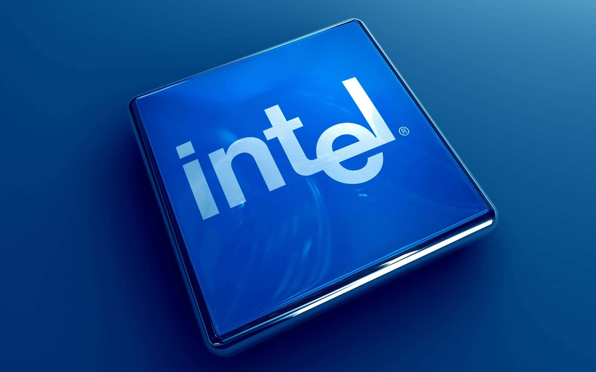 Intel Logoon Blue Processor Chip Wallpaper