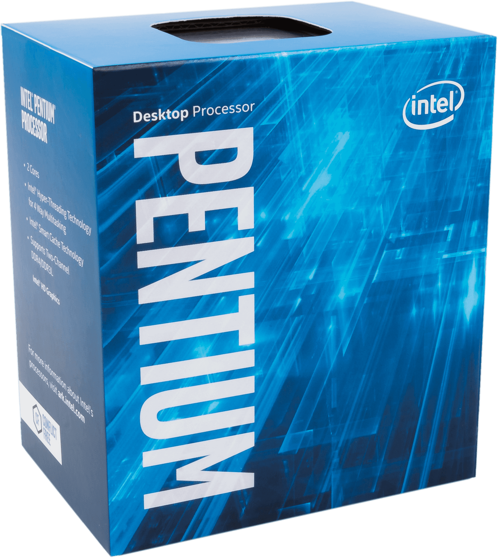 Intel Pentium Desktop Processor Box PNG