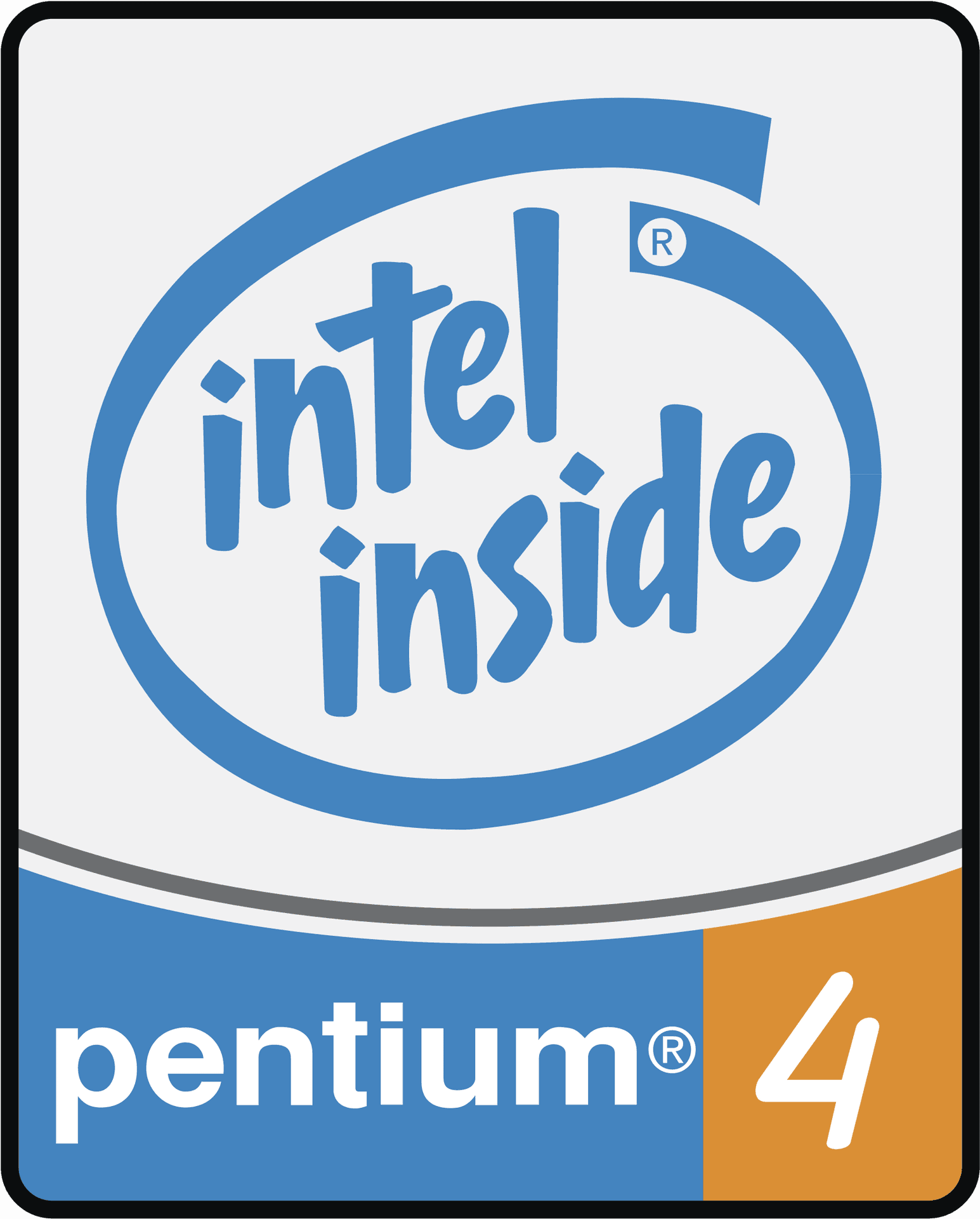 Intel Pentium4 Processor Logo PNG