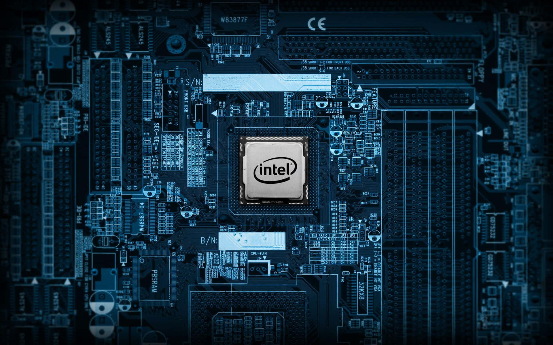 Intel Processoron Motherboard Wallpaper