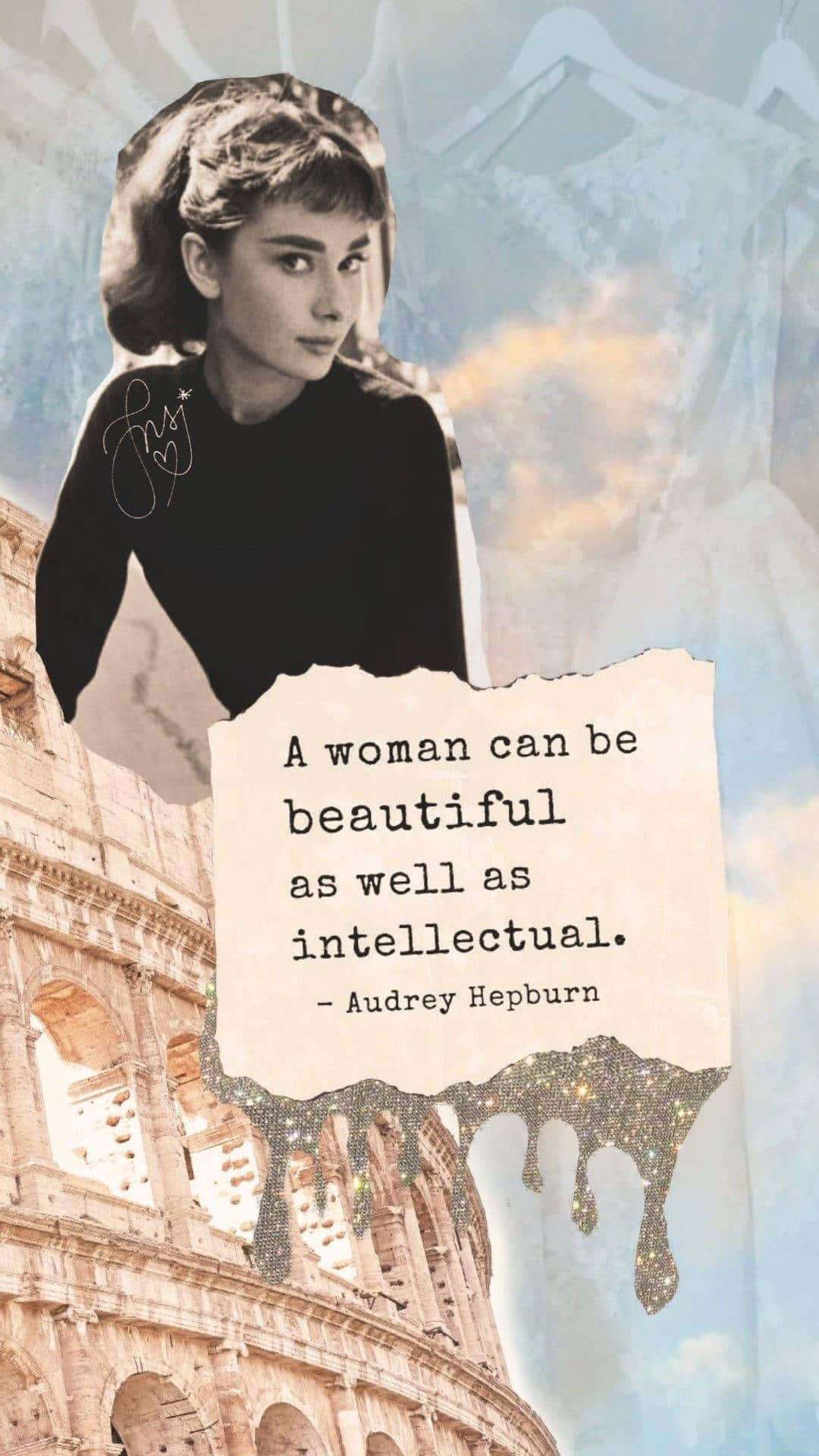 Intellectual Woman Quote Wallpaper