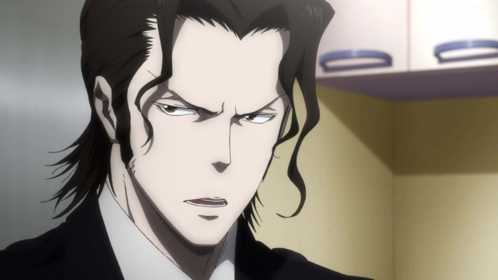 Intense Anime Character Glare Wallpaper